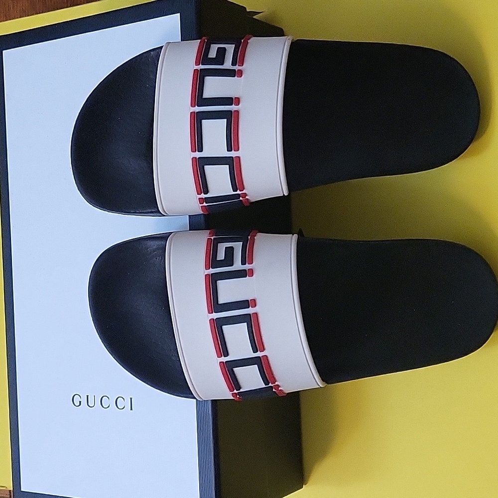 Gucci slides - worn once